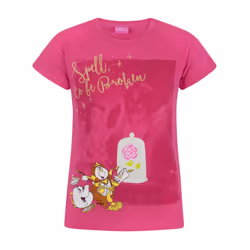 Disney Short Sleeved T-Shirt (Girls Pink) - 7-8 Years
