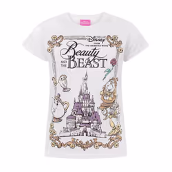 Disney Short Sleeved T-Shirt (Girls White) - 13-14 Years
