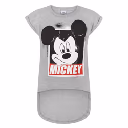 Disney Short Sleeved T-Shirt (Girls Grey) - 13-14 Years