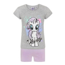 My Little Pony Short Sleeve Short Leg Pyjama Set (Girls Grey)