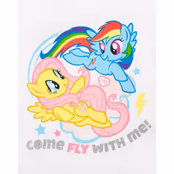 My Little Pony Short Sleeve Short Leg Pyjama Set (Girls White)