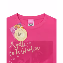 Disney Short Sleeved T-Shirt (Womens Pink)