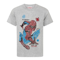 Marvel Short Sleeved T-Shirt (Boys Grey) - 13-14 Years