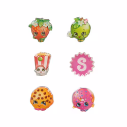Shopkins Earrings (Girls Silver)