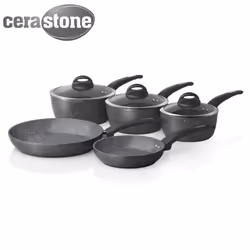 Tower Cerastone T81276 Forged 5 Piece Pan Set with Non-Stick Coating