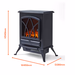 Warmlite heating WL46018 fireplace Indoor Freestanding fireplace Electric Black - Additional view 8