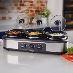 Tower Torre T16015 tre pot Slow cooker, nero 4.5 L Black - Additional view 4