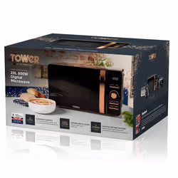 Tower T24021_BK microwave Black, Rose gold Solo microwave Countertop 20 L 800 W - Additional view 6