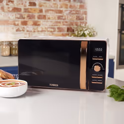 Tower T24021W microwave Rose gold, White Solo microwave Countertop 20 L 800 W - Additional view 4