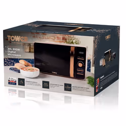 Tower T24021W microwave Rose gold, White Solo microwave Countertop 20 L 800 W - Additional view 5