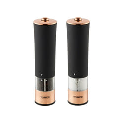 Tower T847003RB Electric Salt & Pepper Mill Set - Rose Gold - Black