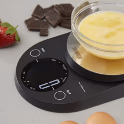 Tower T876000BK Kitchen Scales, Digital Scales Zero Weigh Function