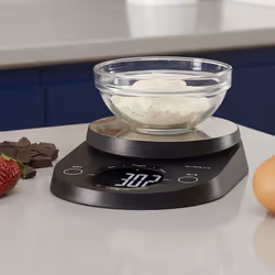 Tower T876000BK Kitchen Scales, Digital Scales Zero Weigh Function