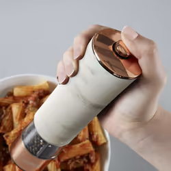 Tower Electric Salt And Pepper Mills - White & Rose Gold