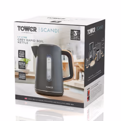 Tower T10037G electric kettle 1.7 L 3000 W Grey - Additional view 4
