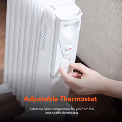 Warmlite heating WL43003YW electric space heater Indoor White 1500 W Oil electric space heater - Additional view 6
