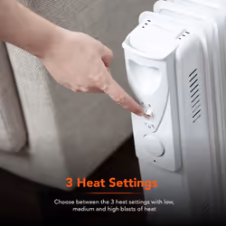 Warmlite heating WL43004YW electric space heater Indoor White 2000 W Oil electric space heater - Additional view 5