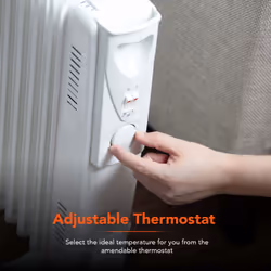 Warmlite heating WL43004YW electric space heater Indoor White 2000 W Oil electric space heater - Additional view 6