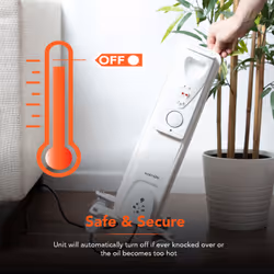 Warmlite heating WL43004YW electric space heater Indoor White 2000 W Oil electric space heater - Additional view 7