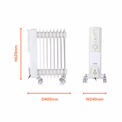 Warmlite heating WL43004YW electric space heater Indoor White 2000 W Oil electric space heater - Additional view 8