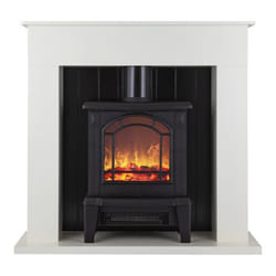 Warmlite heating WL45037W fireplace Indoor Fireplace suite Electric Black