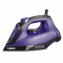 Tower T22011, Steam iron, Ceramic soleplate, 1.9 m, 150 g/min, Purple, 150 g/min