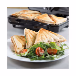 Tower T27013RG 900W Deep Fill 2-Slice Toasted Sandwich Maker Rose Gold