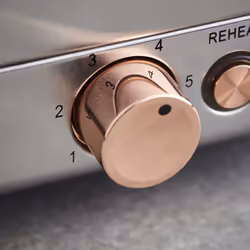 Black & Rose Gold Cavaletto 2 Slice Toaster, 6 Browning Settings
