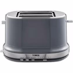 Tower Stylish Kitchen BELLE Graphite Grey 2 Slice Toaster
