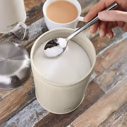 Tower T826101PEB Kitchen Storage Infinity Set of 3 Canisters, Cream Pebble Stone