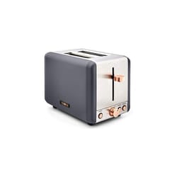Tower Cavaletto T20036RGG 2-Slice Toaster Stainless Steel, 850W, Grey and Rose Gold