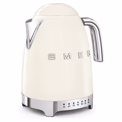 Smeg KLF04CRUK 1.7L Variable Temperature Controlled Kettle & TSF03CRUK 4 Slice Toaster Cream