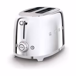 Smeg KLF03SSUK 3kw Kettle/TSF01SSUK 2 Slice Toaster Set Polished S/S