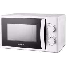 Tower T24034WHT Microwave with 5 Power Levels, 20L 700W, White