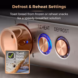 Tower Cavaletto 4 Slice Stainless Steel Toaster Midnight Blue - Additional view 5