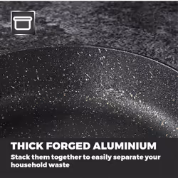 Tower T900112 Precision 20cm Non-Stick Frying Pan Black
