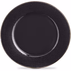 Tower T867002BLK Empire 16 Piece Dinnerware Set, Stoneware, Black and Brass - Additional view 4
