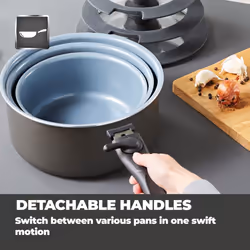 Tower Freedom T800201 7 Piece Cookware Set w/Detachable Handle