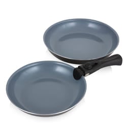 Tower T800203 Freedom 3 Piece Frying Pan Set, Ceramic Coating, Graphite