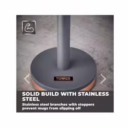 Tower Cavaletto cup holder Grey Stainless steel - Additional view 5