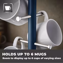 Tower Cavaletto cup holder Blue Stainless steel - Additional view 4
