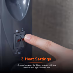 Warmlite heating WL43003YDT electric space heater Indoor Titanium 1500 W Oil electric space heater - Additional view 5