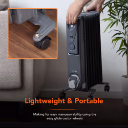 Warmlite heating WL43003YDT electric space heater Indoor Titanium 1500 W Oil electric space heater - Additional view 8