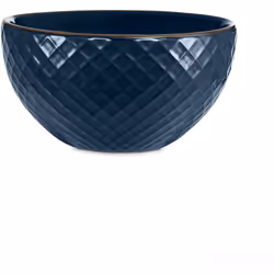 Tower T867002MNB Empire 16 Piece Dinnerware Set, Midnight Blue & Brass, Stoneware