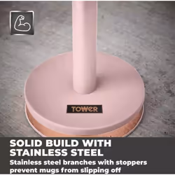 Tower Cavaletto cup holder Pink Stainless steel - Additional view 5