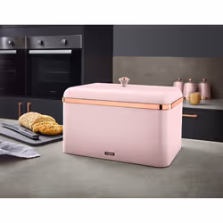 Tower T826130PNK Cavaletto Bread Bin, Durable Carbon Steel, Pink & Rose Gold - Additional view 6