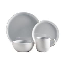 Tower BO867004GRY Oslo 16 Piece Dinnerware Set, Nimbus Grey