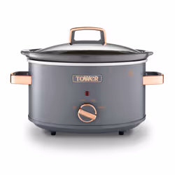 Tower Cavaletto 3.5L Slow Cooker | Grey & Gold