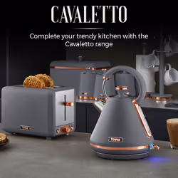 Tower Cavaletto 3.5L Slow Cooker | Grey & Gold