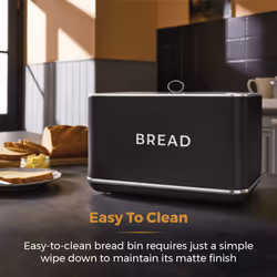 Tower Renaissance bread box Rectangular Black Steel - Additional view 8